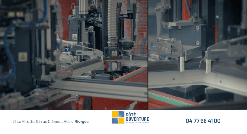 Assemblage et soudage d'un cadre de menuiserie en PVC