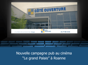 Façade de l'entreprise Côté Ouverture vue de près