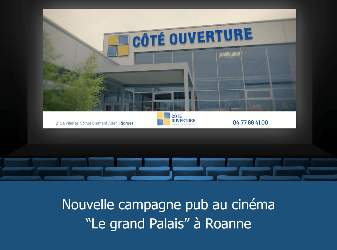 Façade de l'entreprise Côté Ouverture vue de près