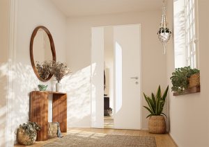 Porte d'entrée collection Origine avec insert miroir