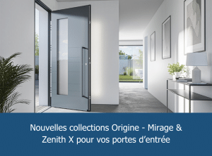 Visuel de blog nouvelle collections avec image ambiance porte d'entrée